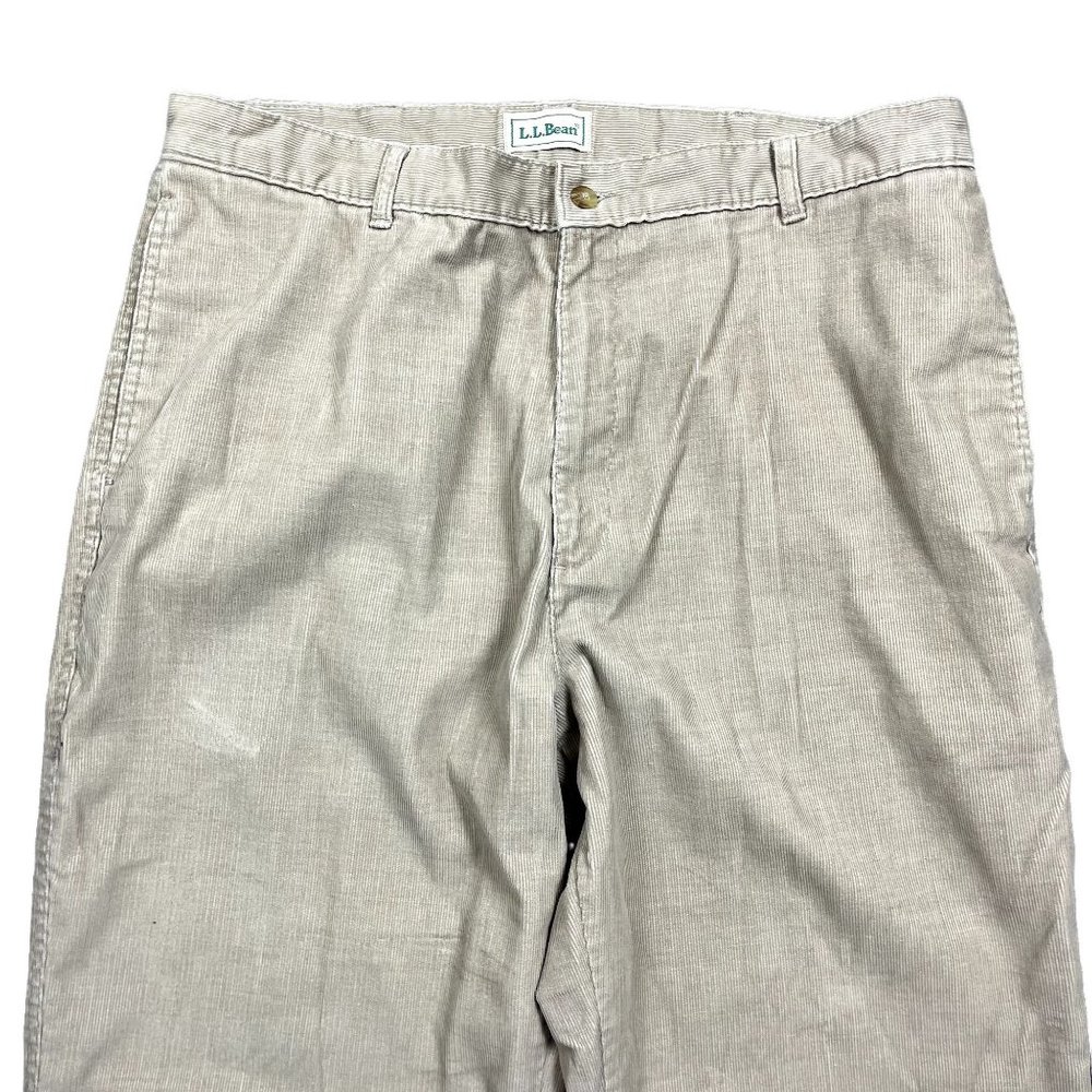 L. L. Bean 36" X 29" Corduroy Pants Vintage Tan Career - Picture 2 of 4